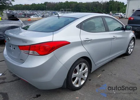 2013 Hyundai Elantra Limited from USA, damaged, VIN 5NPDH4AE1DH246074
